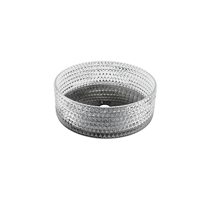 Lavabo de cristal con base negra - Thebath