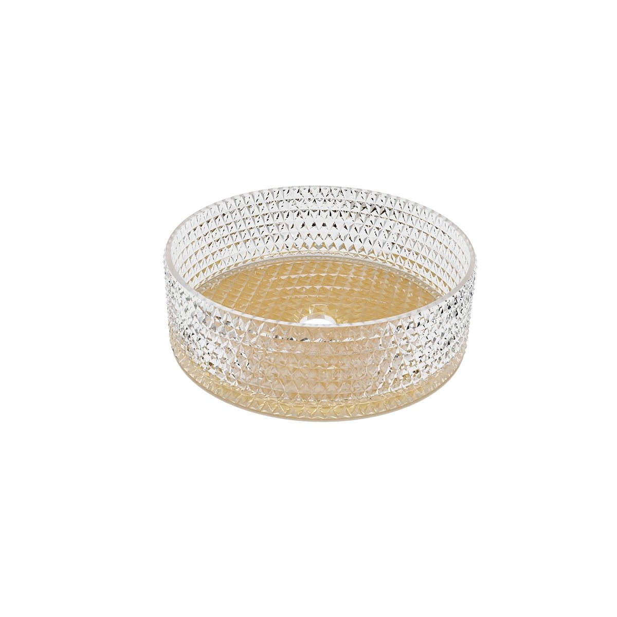Lavabo de cristal dorado - Thebath