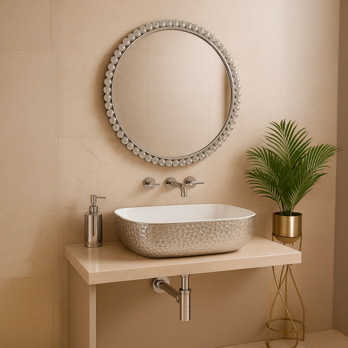 Lavabo de diseño blanco Reed - Thebath