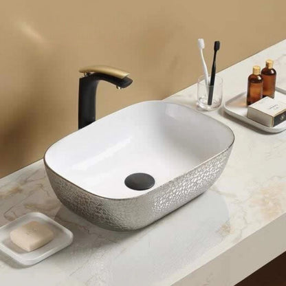Lavabo de diseño blanco Reed