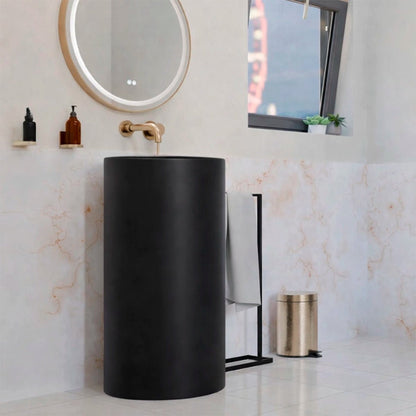 Lavabo de pie negro mate Líjar - The Bath