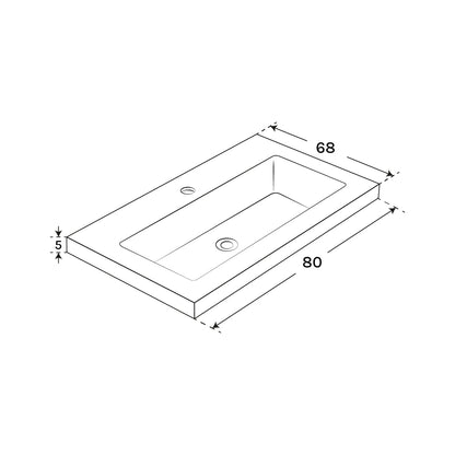 Lavabo de resina Sam - Thebath