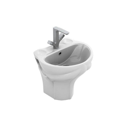 Lavabo infantil suspendido Frogy blanco
