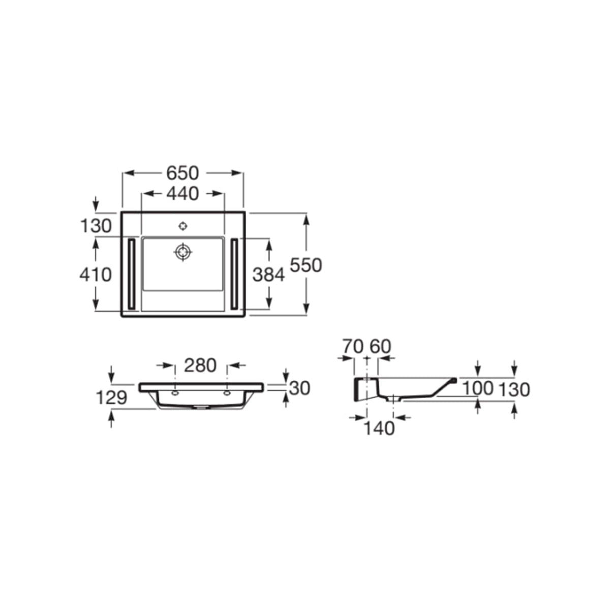 Lavabo movilidad reducida con toallero Access - Thebath