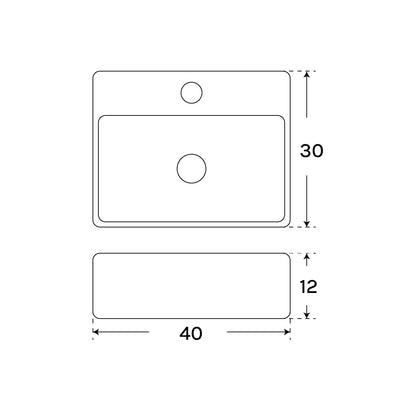 Lavabo pequeño de cerámica Child - Thebath