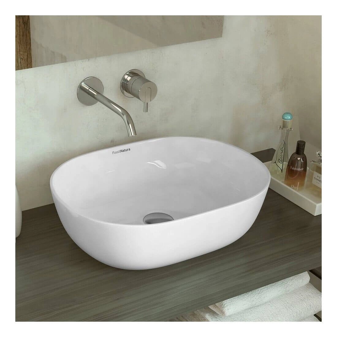 Lavabo cerámica sobre encimera Yaco