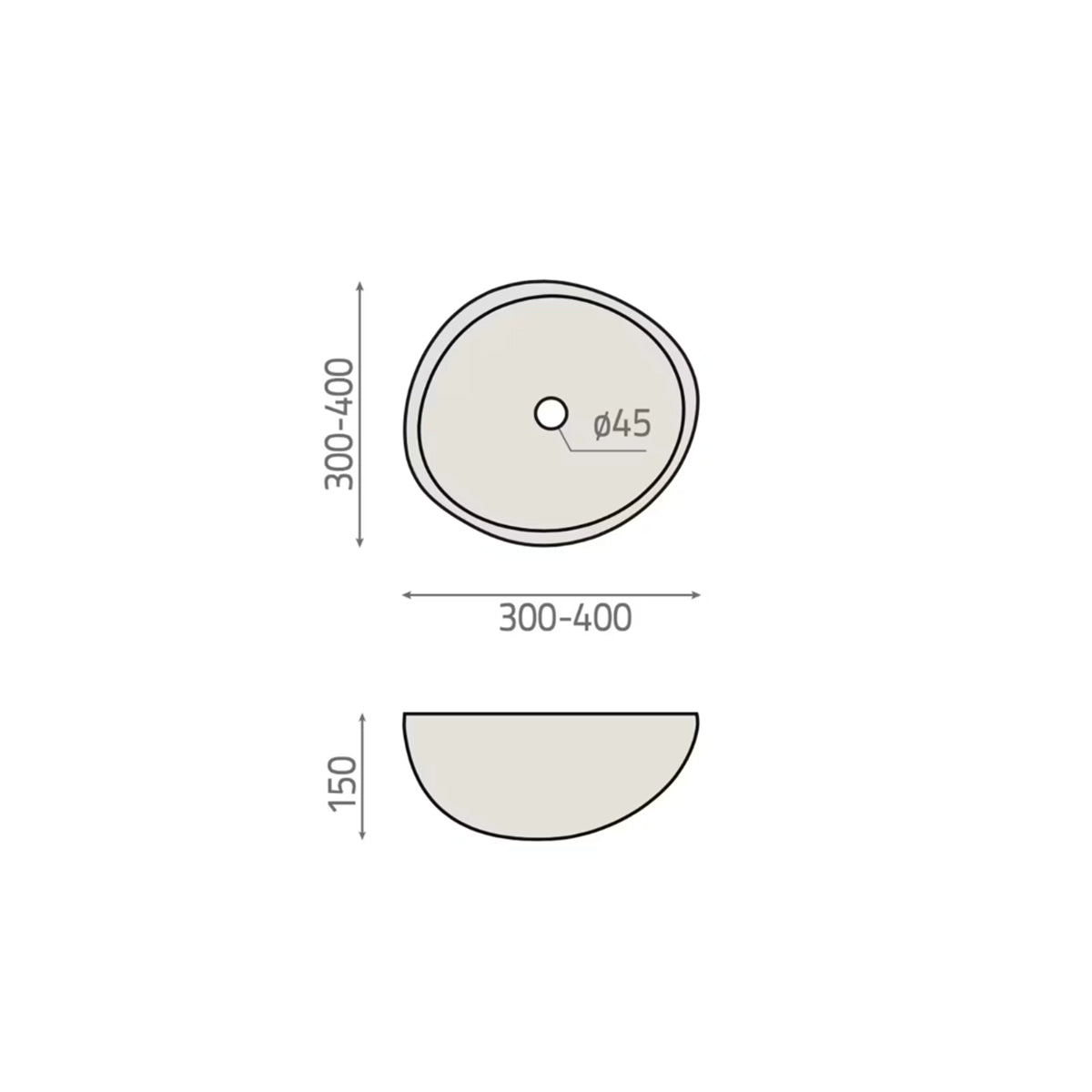 Lavabo piedra natural Boston - Thebath