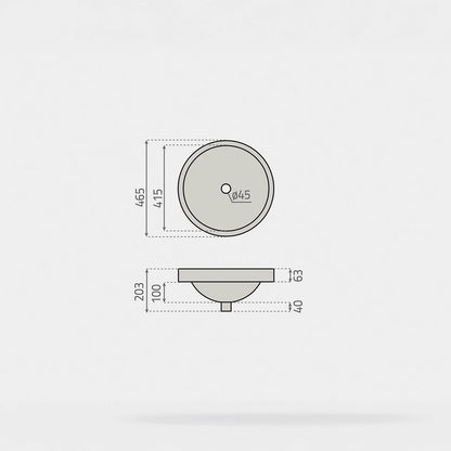 Lavabo semi empotrado Lille - Thebath