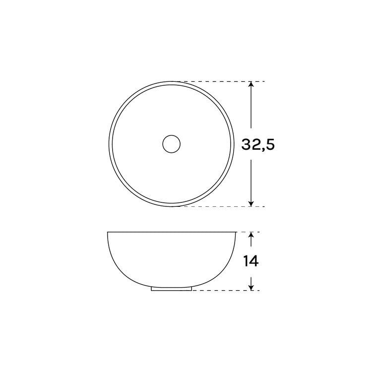 Lavabo sobre encimera Bolus