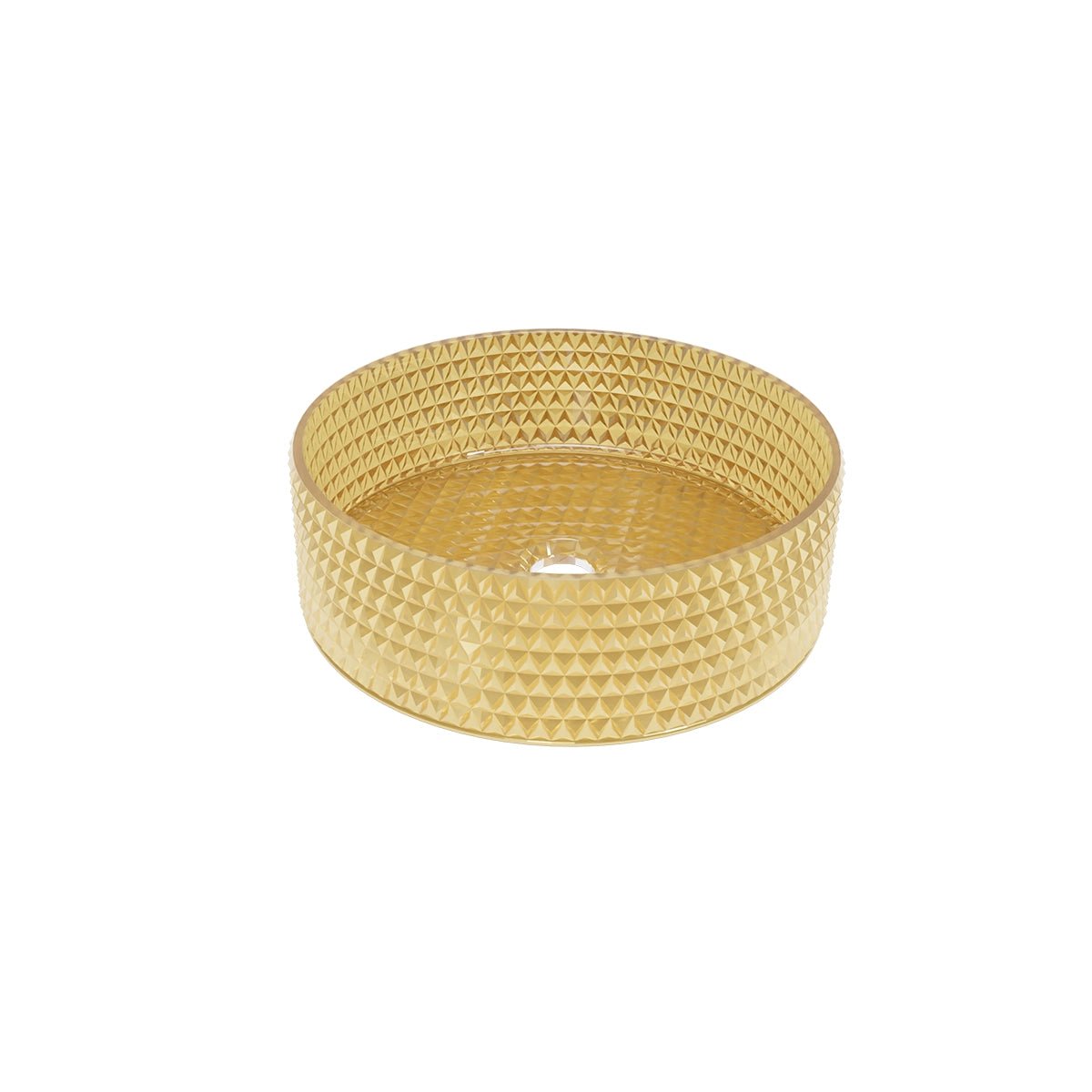 Lavabo sobre encimera cristal dorado - Thebath
