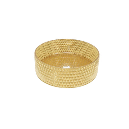 Lavabo sobre encimera cristal dorado - Thebath