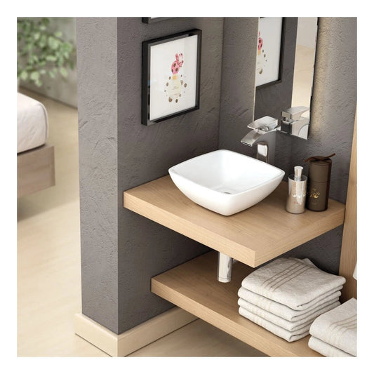Lavabo cerámica sobre encimera Aure