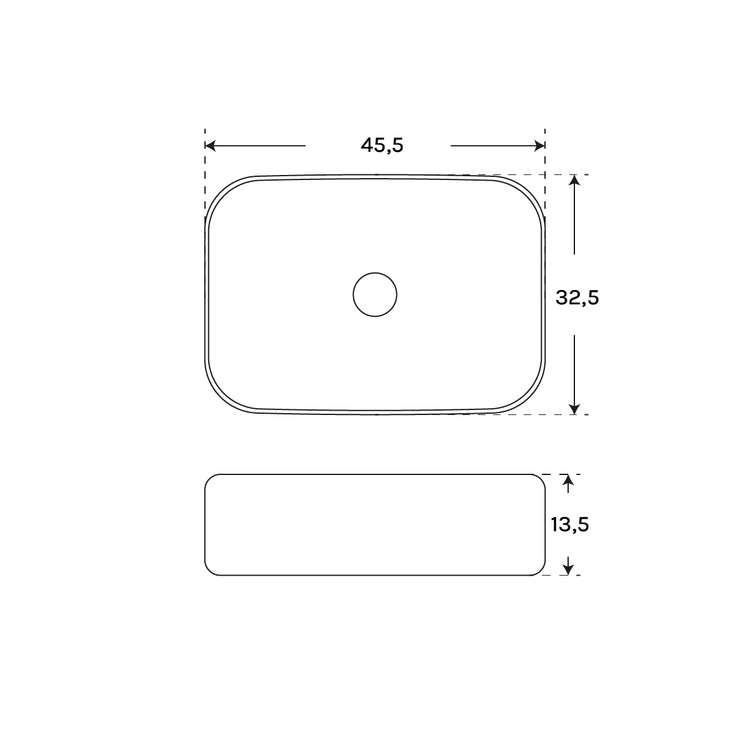 Lavabo sobre encimera Satin