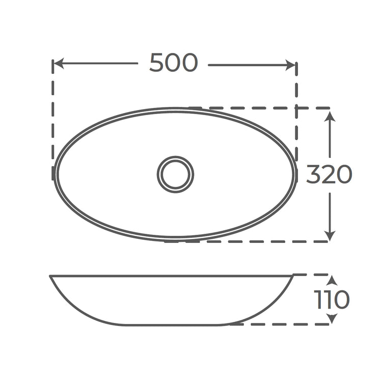 Lavabo sobre encimera Solid Surface Eros