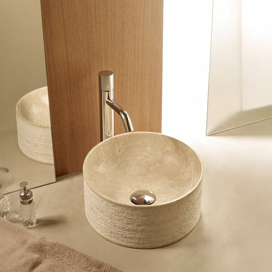 Lavabo sobrencimera piedra Montana - Thebath