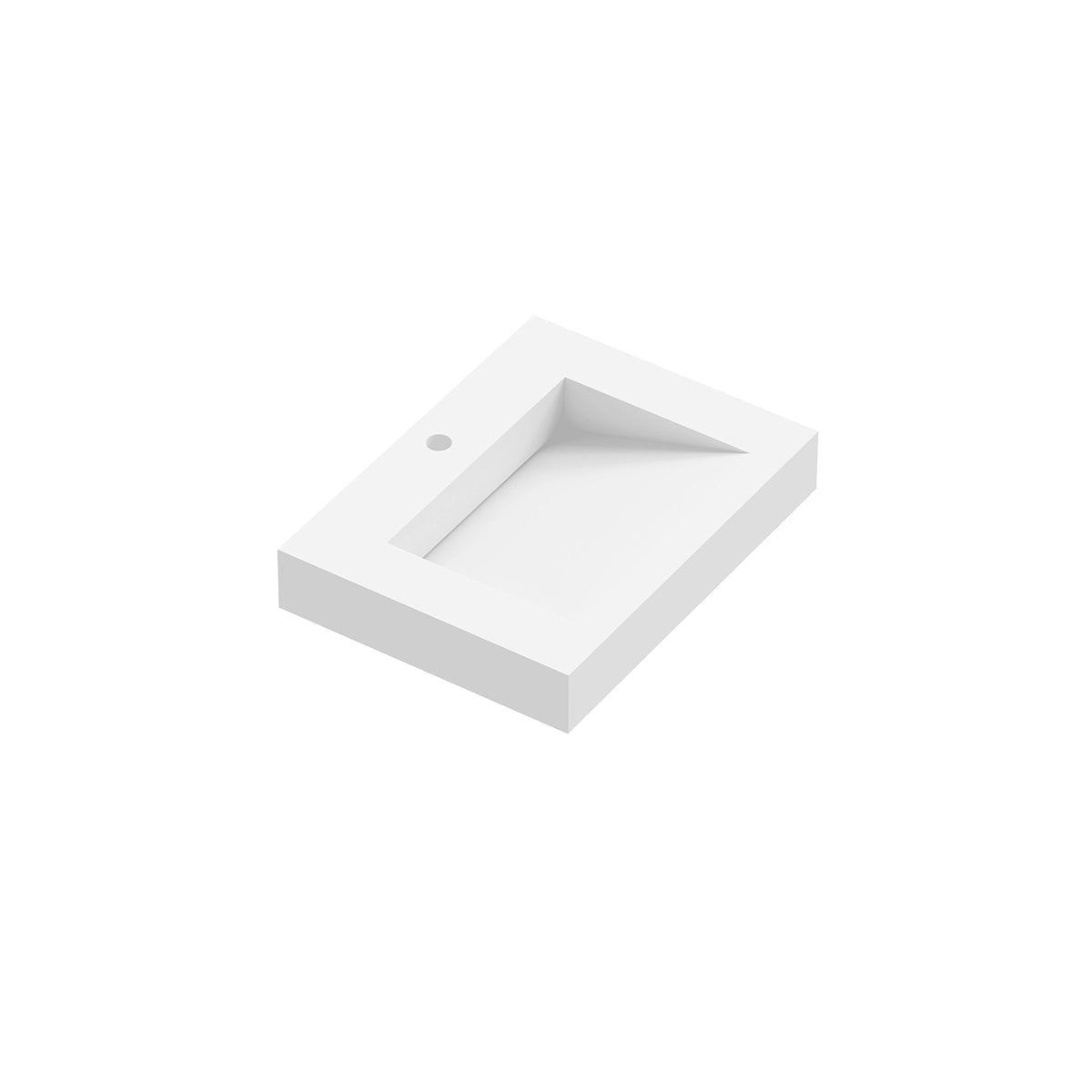 Lavabo solid surface con faldón Iris - The Bath