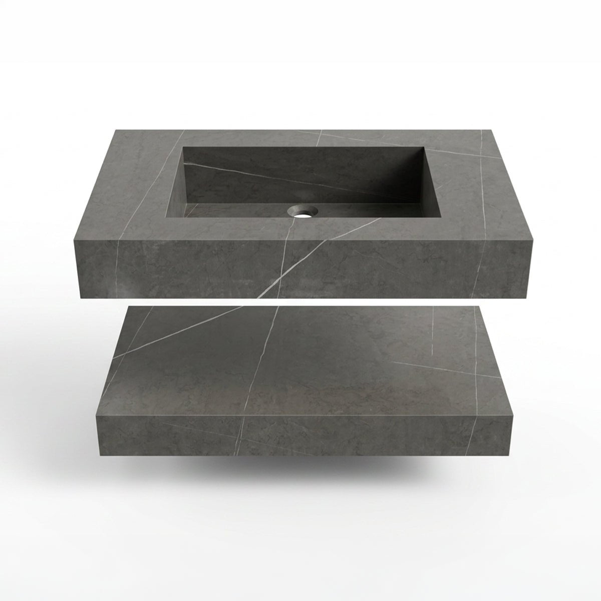 Lavabo suspendido con encimera Boreal - The Bath