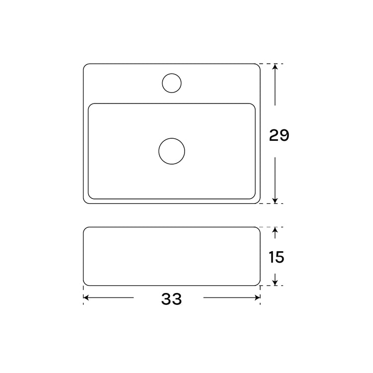 Lavabo suspendido Conil