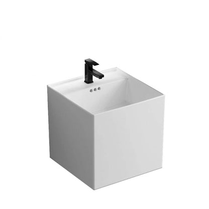 Lavabo suspendido de cerámica Ivar