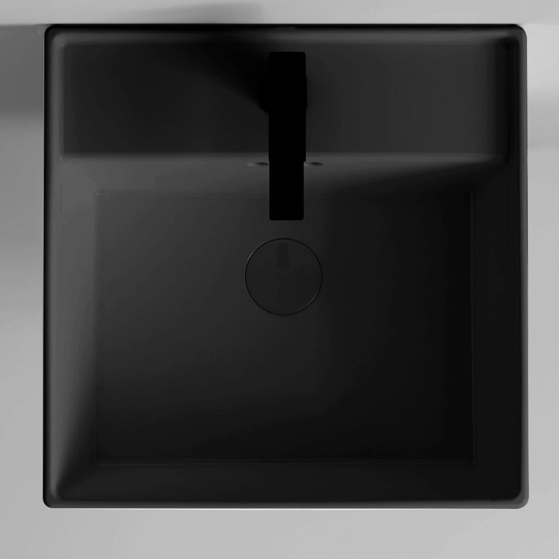 Lavabo suspendido negro mate Ivar