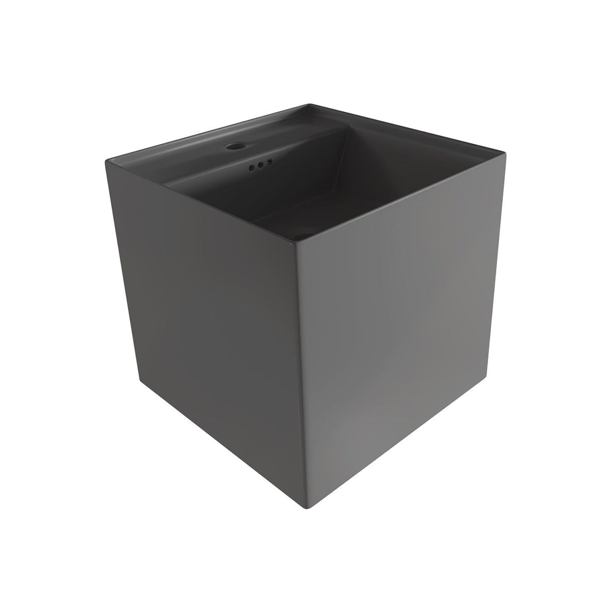 Lavabo suspendido negro mate Ivar - Thebath