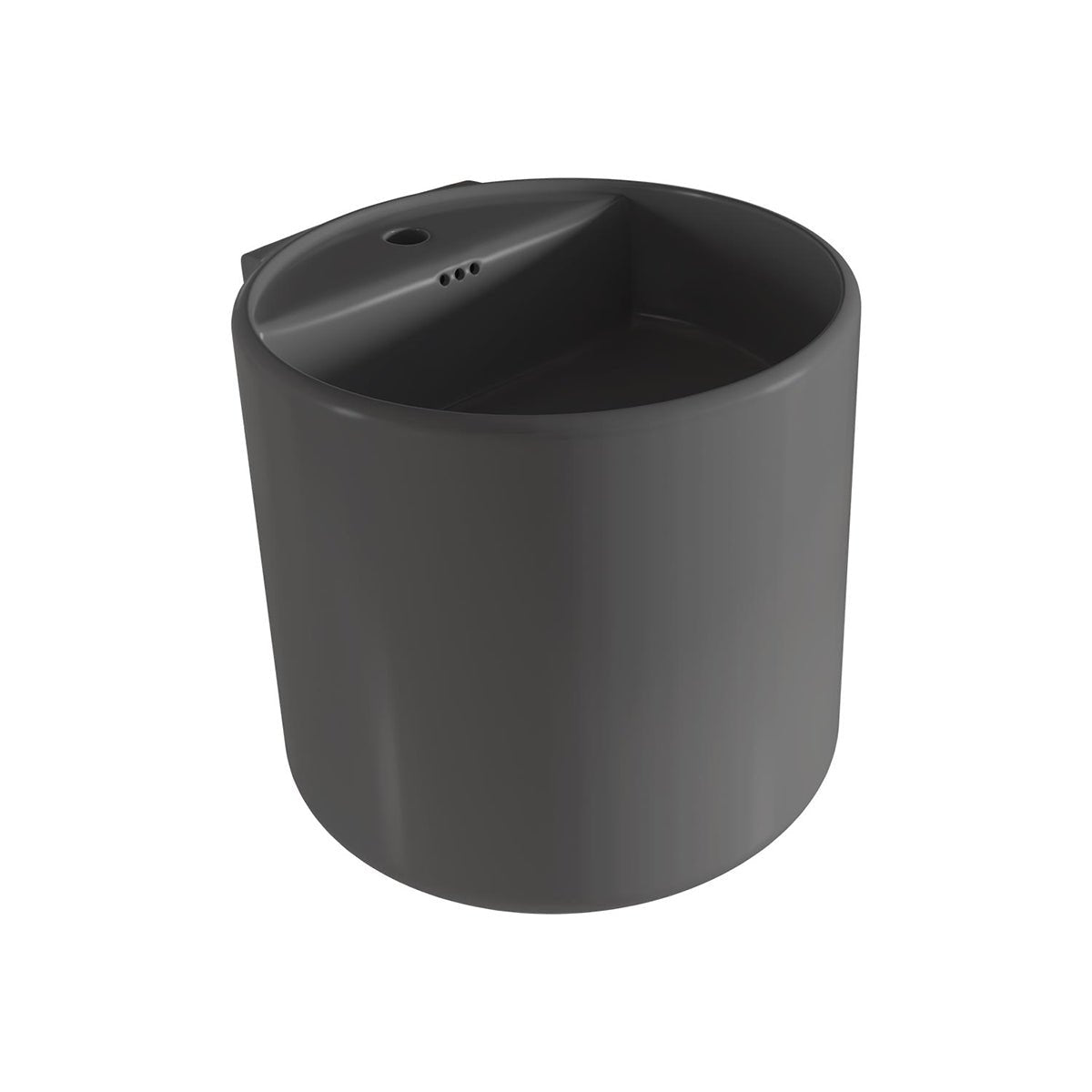 Lavabo suspendido negro mate Levi - Thebath