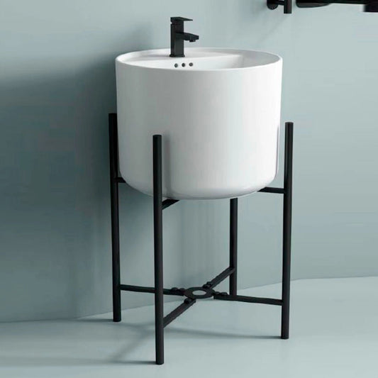Lavabo suspendido redondo Levi