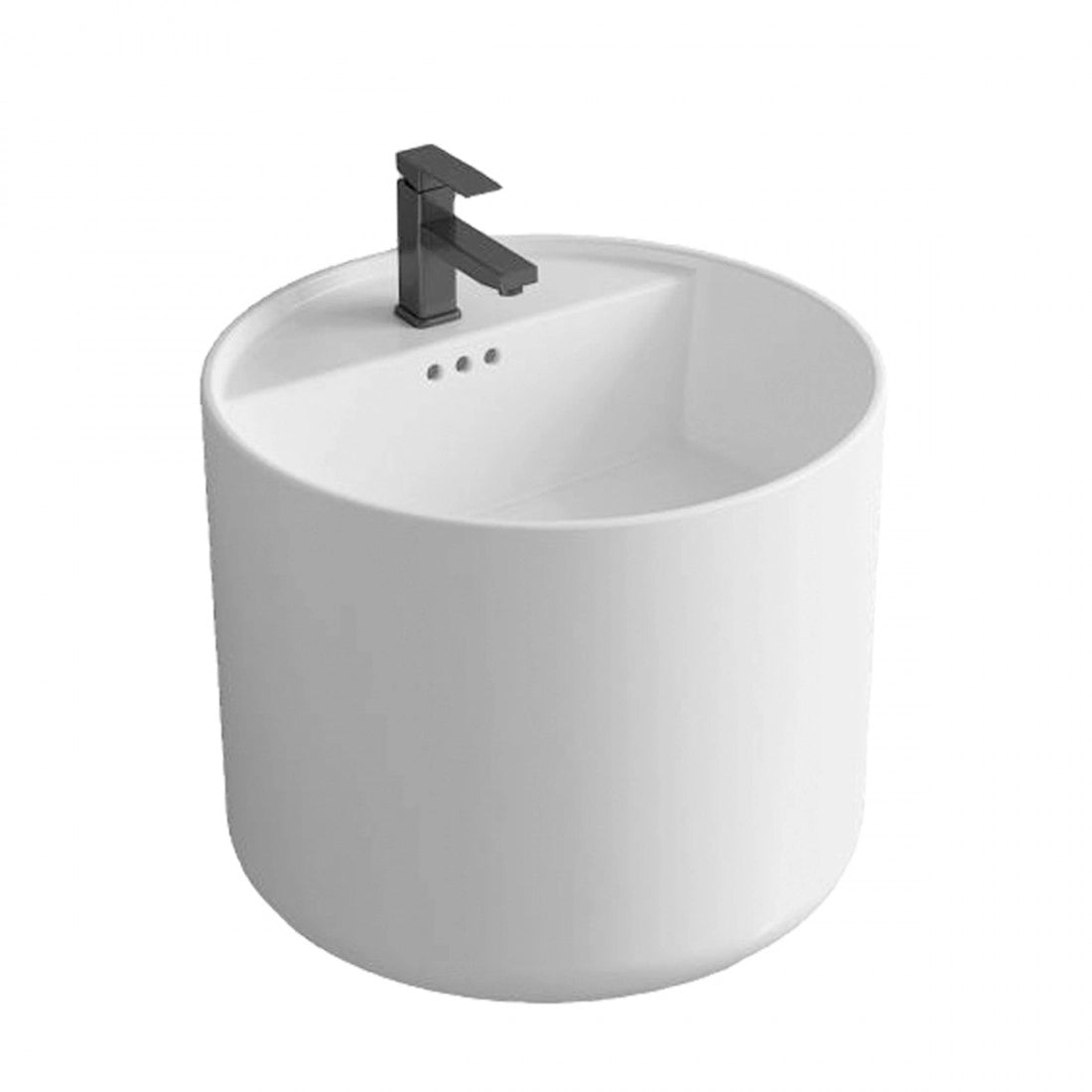Lavabo suspendido redondo Levi