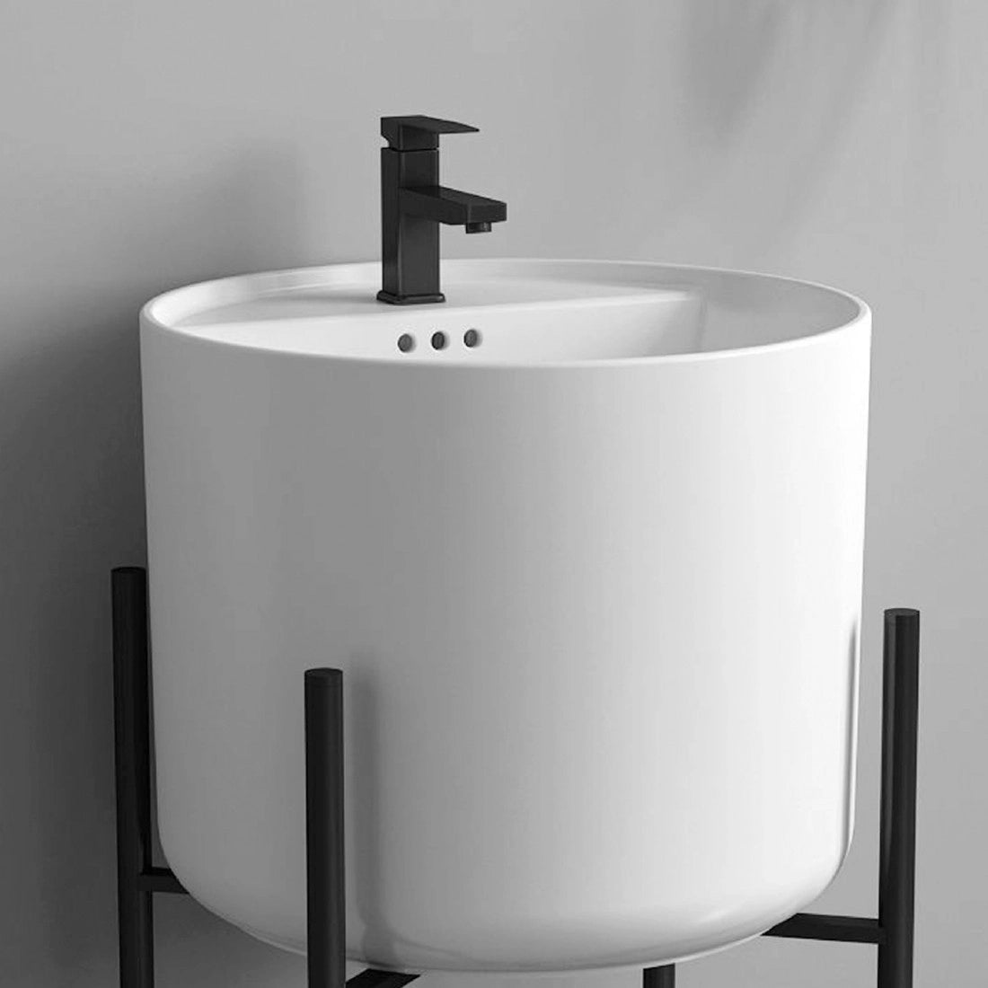 Lavabo suspendido redondo Levi