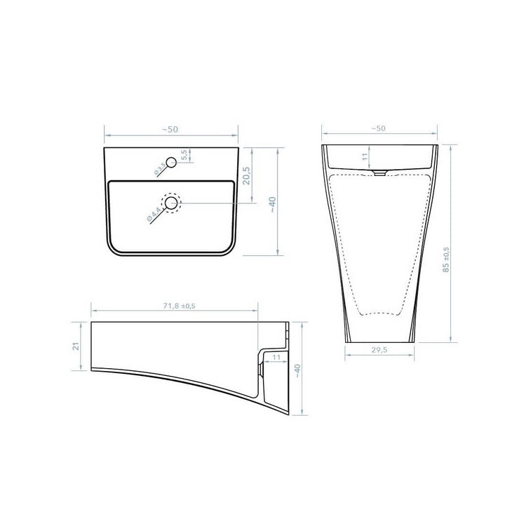 Lavabo Totem Lyse
