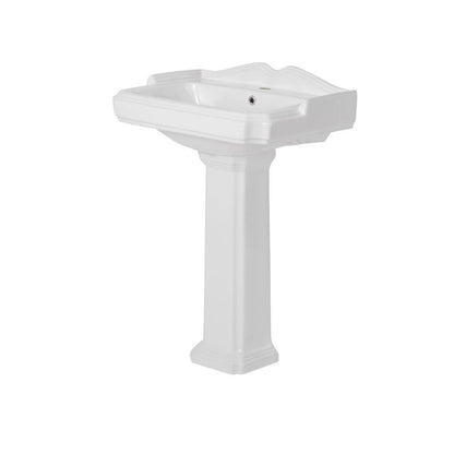 Lavabo vintage con pedestal York Style