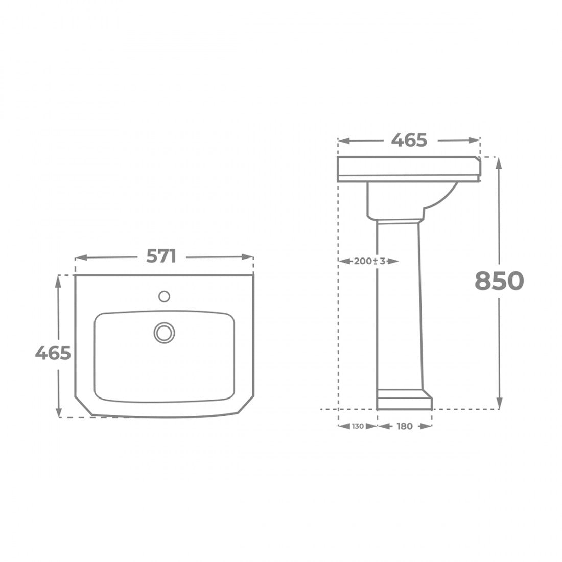 Inodoro clásico tanque alto York + Lavabo con pedestal York