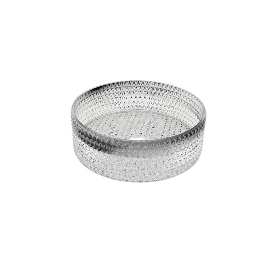 Lavamanos cristal con detalle en negro - Thebath