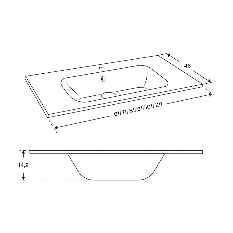 Lavamanos de resina Hera