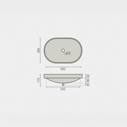 Lavamanos semi empotrado Limoges - Thebath