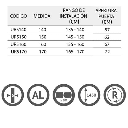 Mampara bañera Urban