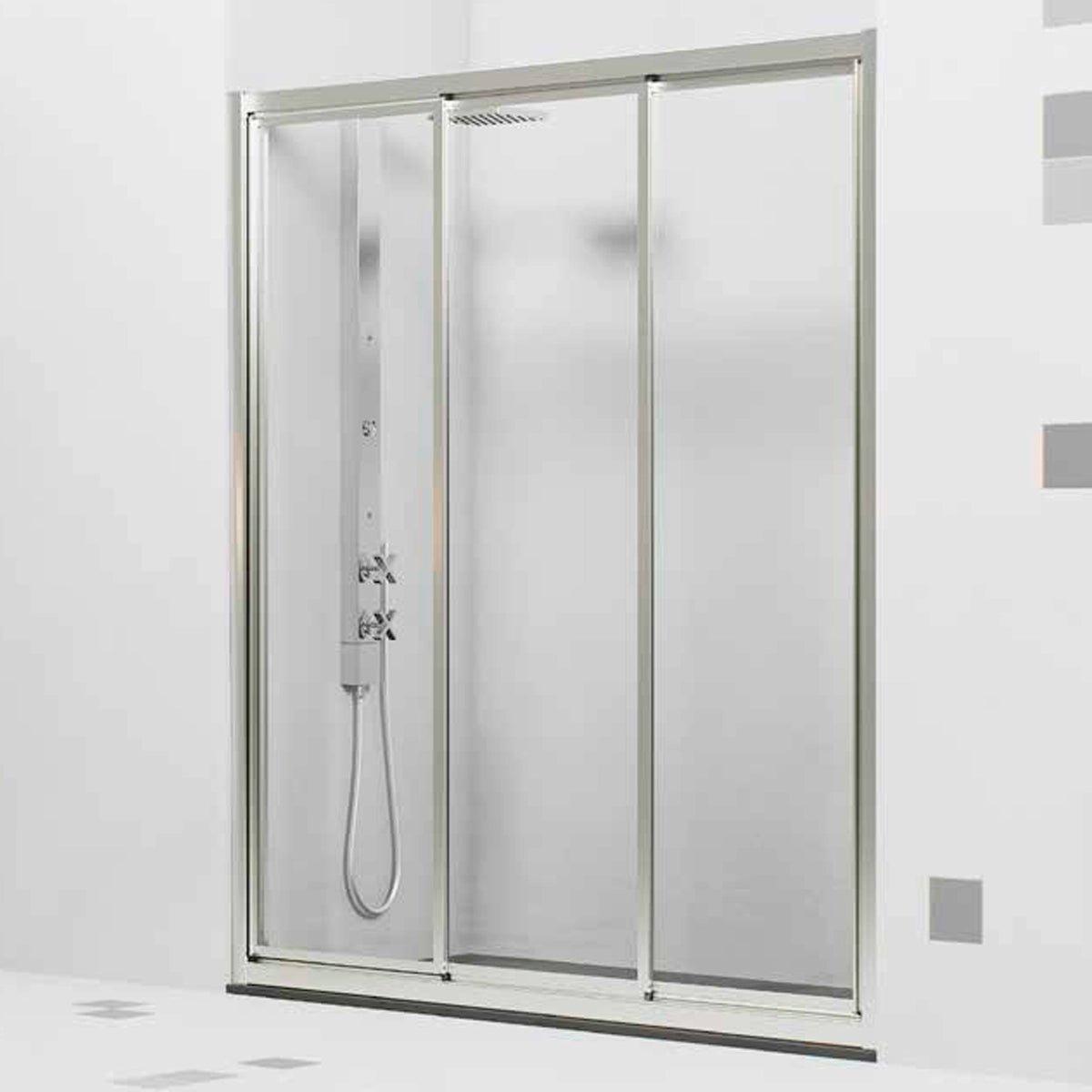 Mampara corredera acrílica Caribe - Thebath