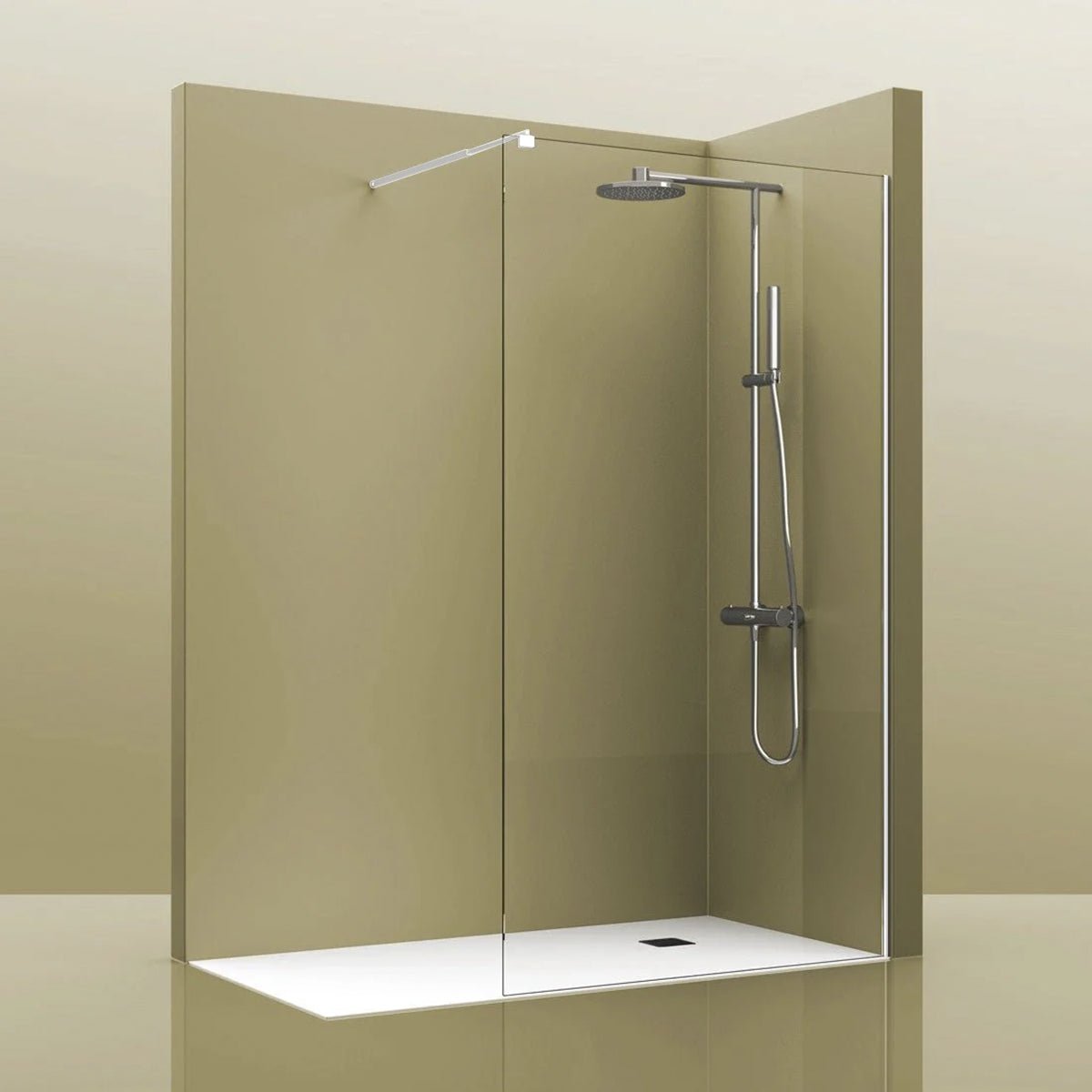 Mampara fija de cristal - Thebath