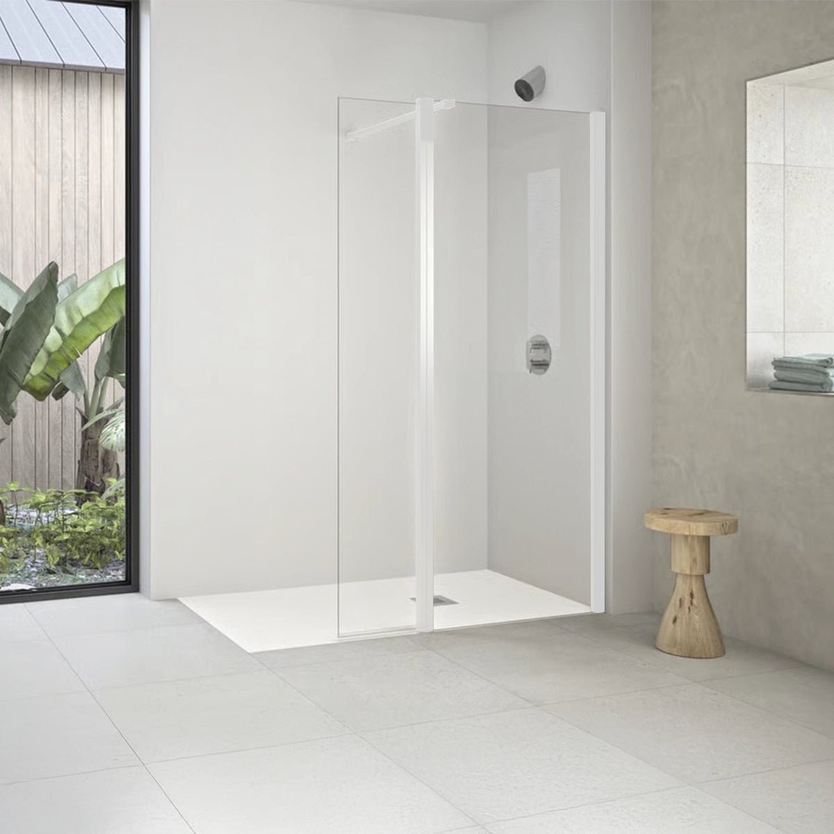 Mampara frontal fija abatible Esparta - Thebath