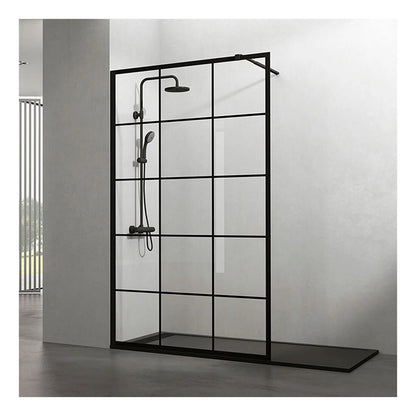 Mampara Screen black chess