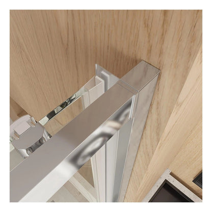 Mampara Sena rectangular 2 fijos + 1 puerta