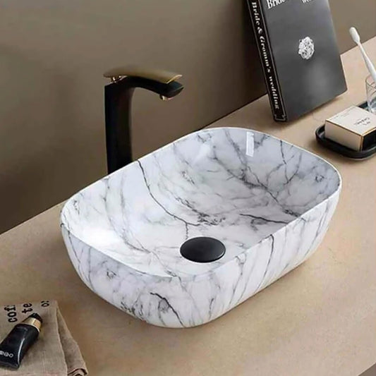 Lavabo sobre encimera Marmolado