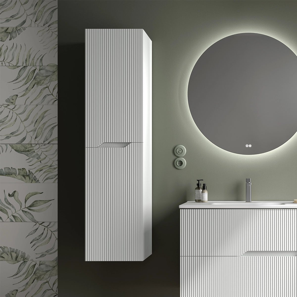 Mueble auxiliar alto baño Bamboo - The Bath