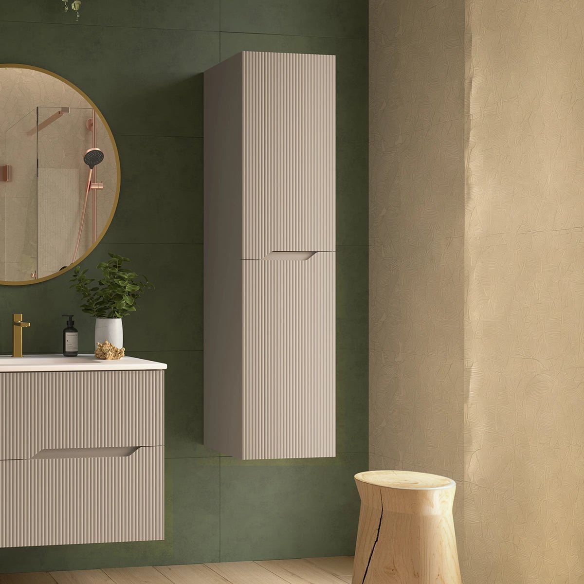 Mueble auxiliar alto baño Bamboo - The Bath