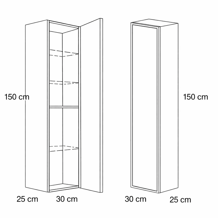 Mueble auxiliar alto Blanca