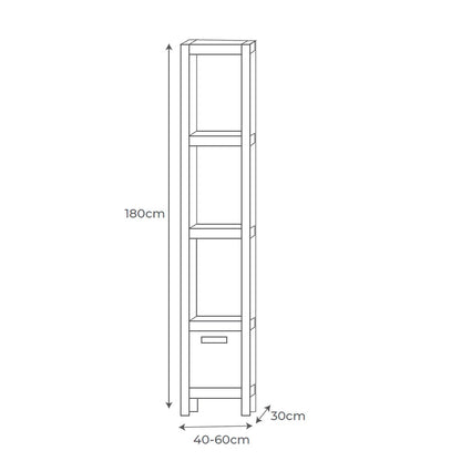 Mueble auxiliar antiguo Aran 1 cajón - Thebath