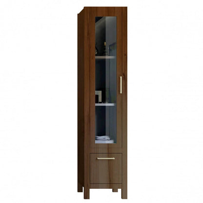 Mueble auxiliar antiguo Aran con vitrina