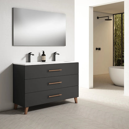 Mueble baño 3 cajones doble seno Fusta - Thebath