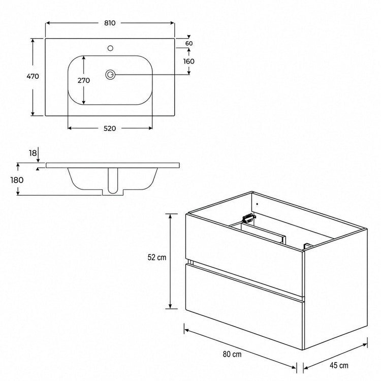 Mueble baño barato Zahara