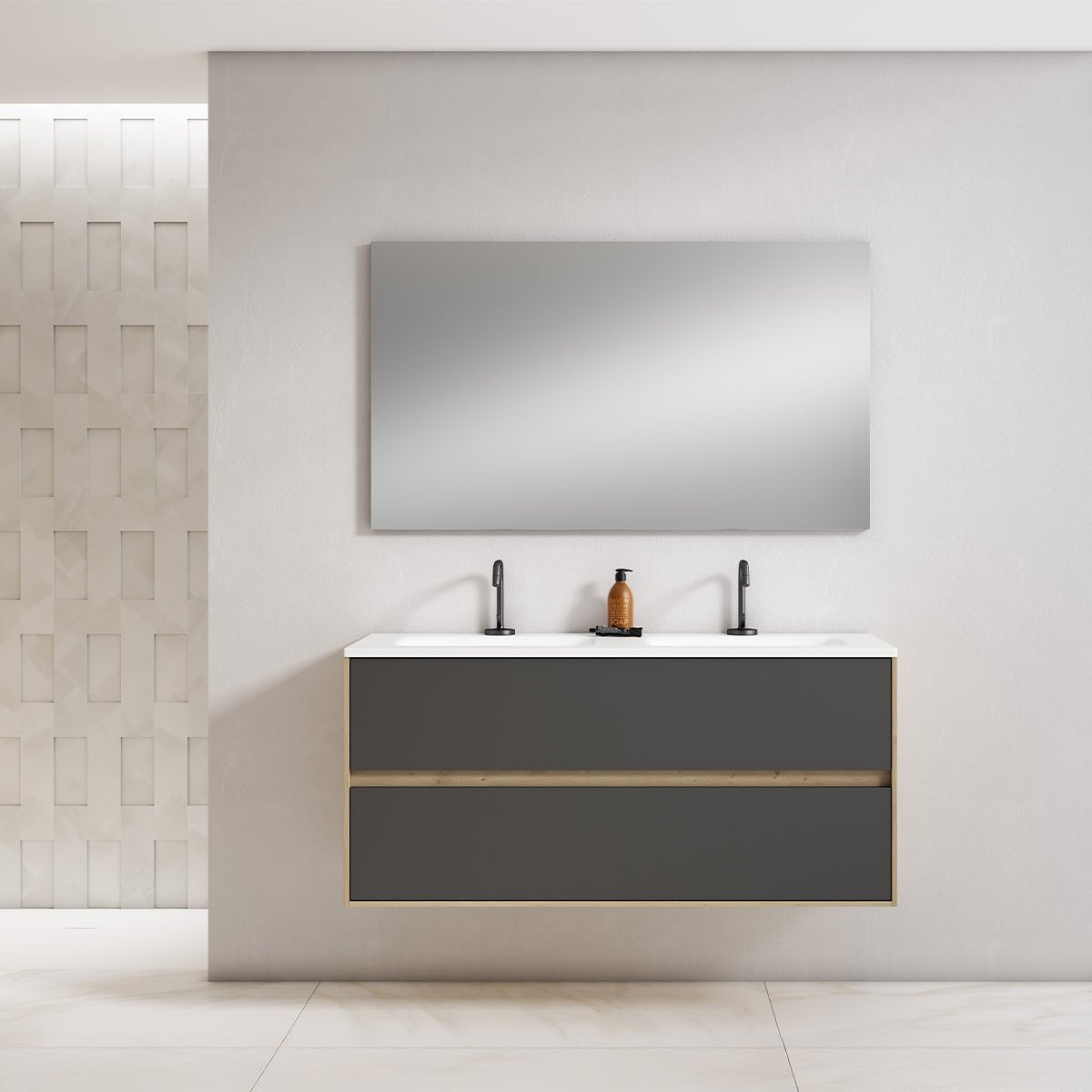 Mueble baño de diseño 2 senos Mydesign - Thebath